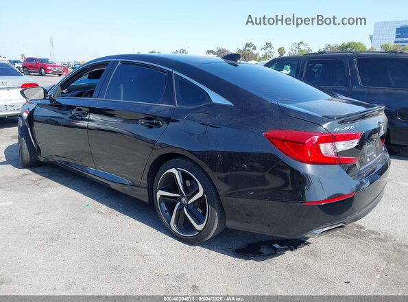 1HGCV1F36LA140964 2020 HONDA ACCORD Black Trasero izquierdo