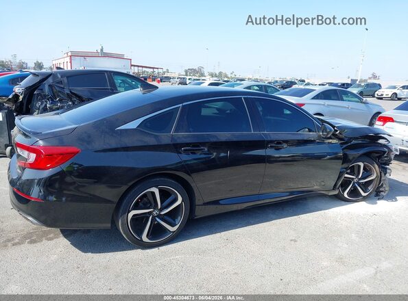 1HGCV1F36LA140964 2020 HONDA ACCORD Black Vista interior de 360 grados