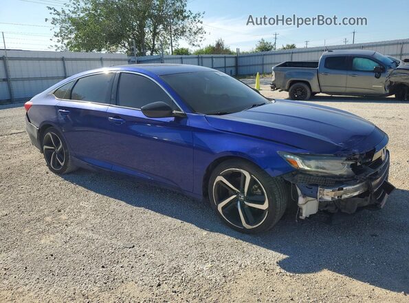 1HGCV1F36MA085773 2021 HONDA ACCORD Blue 