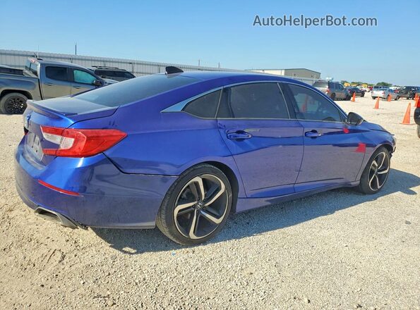 1HGCV1F36MA085773 2021 HONDA ACCORD Blue 
