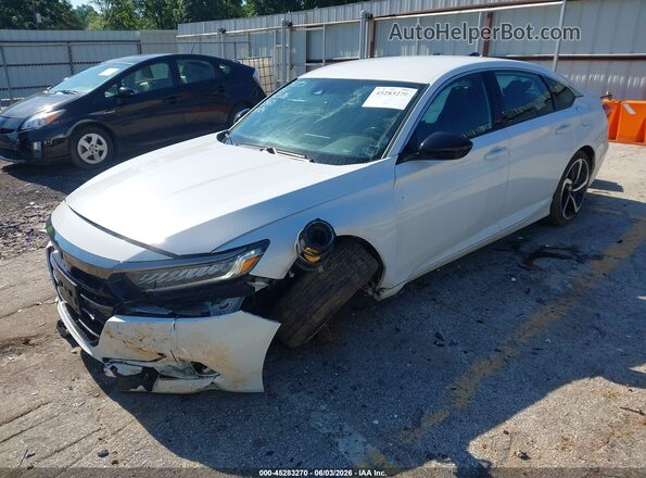 1HGCV1F36NA023565 2022 HONDA ACCORD White Передня ліва чверть