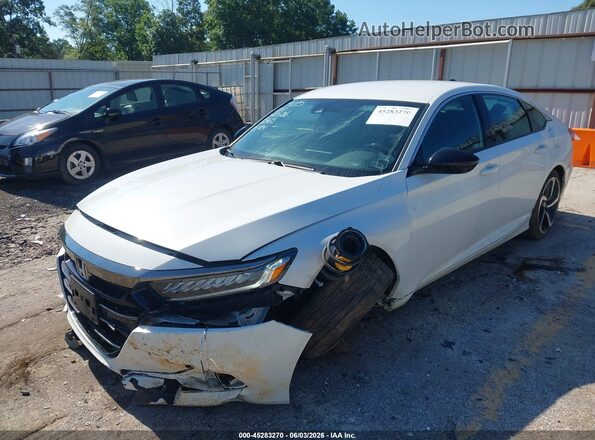 1HGCV1F36NA023565 2022 HONDA ACCORD White Вид спереду
