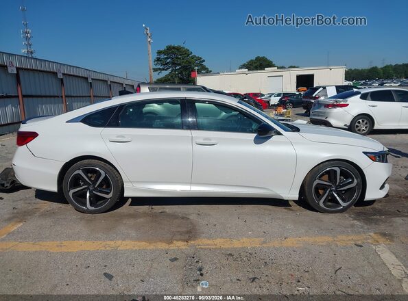 1HGCV1F36NA023565 2022 HONDA ACCORD White Вид задньої частини салону