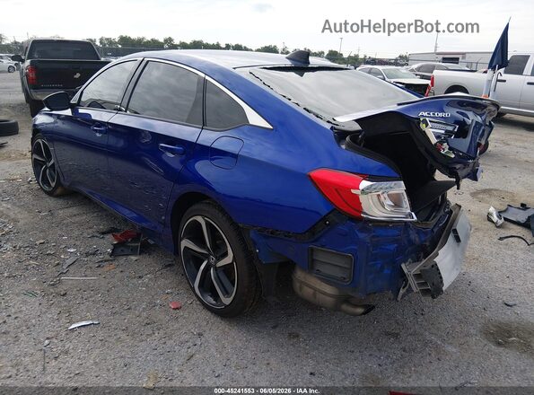 1HGCV1F36NA060406 2022 HONDA ACCORD Синий Задняя левая четверть