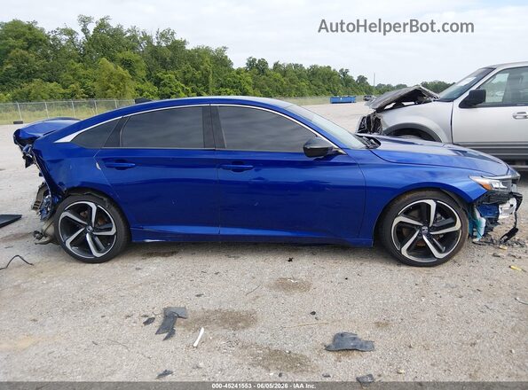 1HGCV1F36NA060406 2022 HONDA ACCORD Синий Панорамный вид салона 360°