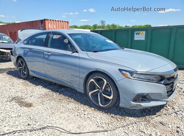 1HGCV1F36NA106297 2022 HONDA ACCORD Turquoise Передня права чверть