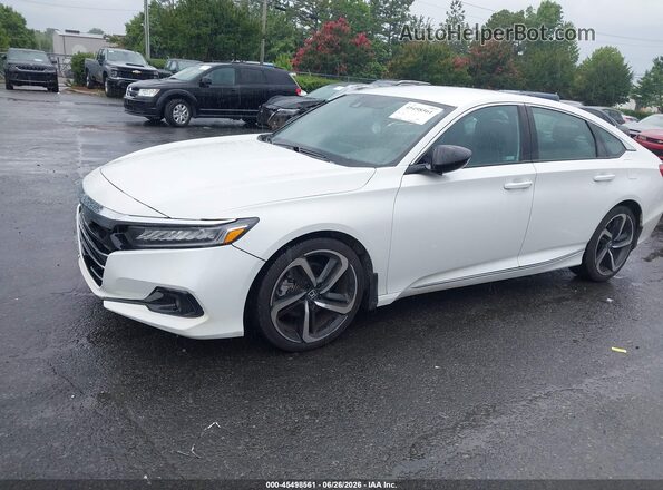 1HGCV1F36NA106574 2022 HONDA ACCORD White Vista tres cuartos delantera izquierda