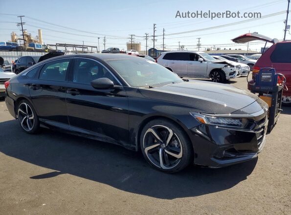 1HGCV1F36NA117462 2022 HONDA ACCORD Black 
