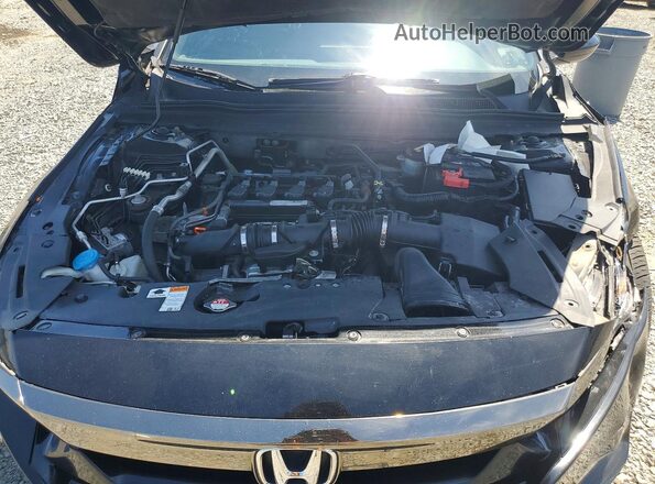 1HGCV1F37JA003660 2018 HONDA ACCORD Black Widok wnętrza z tyłu
