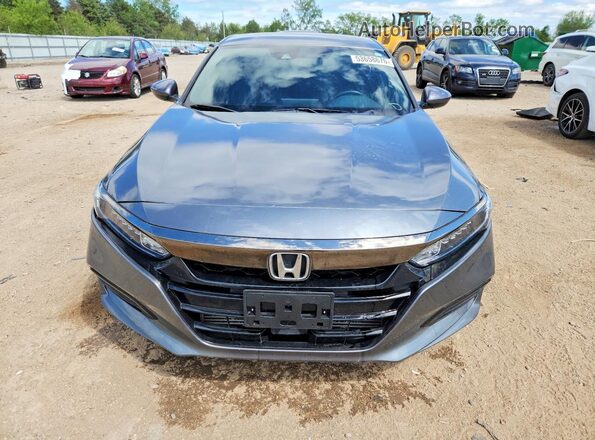 1HGCV1F37JA010673 2018 HONDA ACCORD Gray წინა ხედი