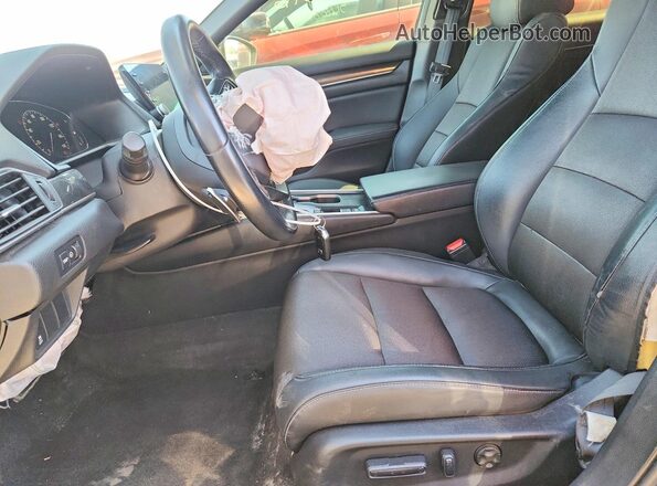 1HGCV1F37JA010673 2018 HONDA ACCORD Gray წინა სალონის ხედი