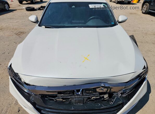 1HGCV1F37JA016179 2018 HONDA ACCORD White ძრავის განყოფილების ხედი