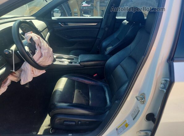 1HGCV1F37JA016179 2018 HONDA ACCORD White წინა სალონის ხედი