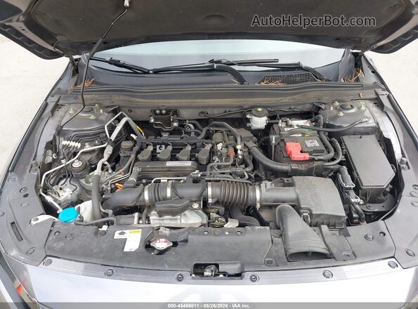 1HGCV1F37JA079007 2018 HONDA ACCORD Gray Rear view