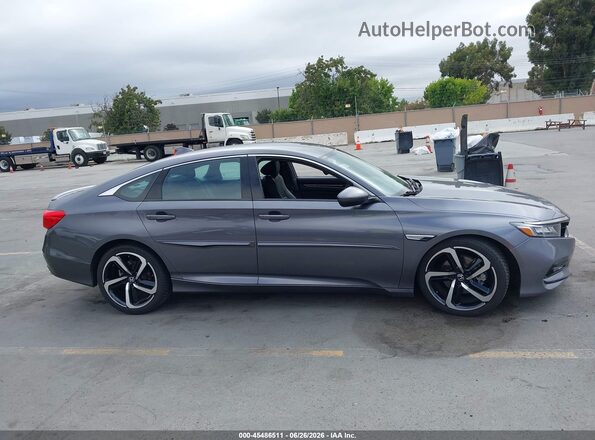 1HGCV1F37JA079007 2018 HONDA ACCORD Gray Rear interior view