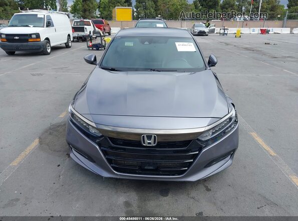 1HGCV1F37JA079007 2018 HONDA ACCORD Gray Instrument cluster view