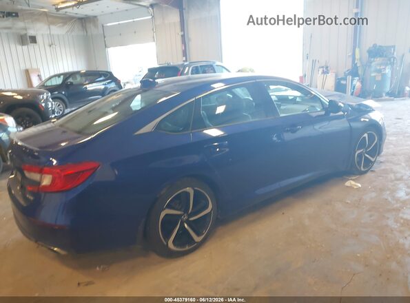 1HGCV1F37JA152523 2018 HONDA ACCORD Blue Trasero derecho