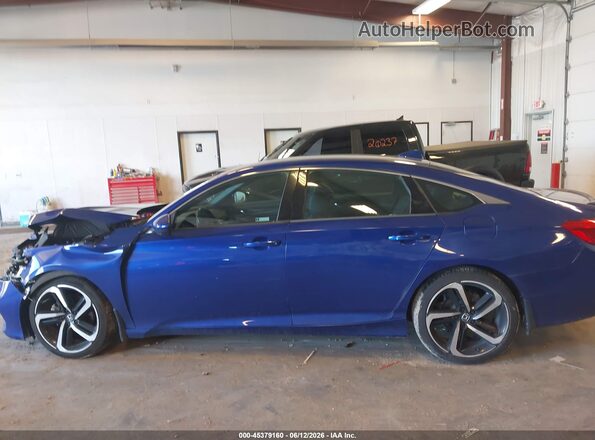 1HGCV1F37JA152523 2018 HONDA ACCORD Blue Vista interior de 360 grados