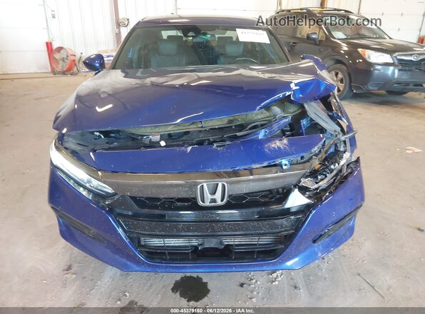 1HGCV1F37JA152523 2018 HONDA ACCORD Blue Vista del cuadro de instrumentos