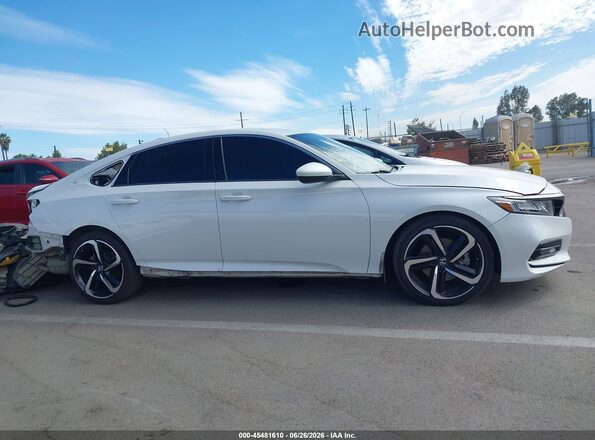 1HGCV1F37JA157169 2018 HONDA ACCORD White Սալոնի 360 աստիճան տեսք