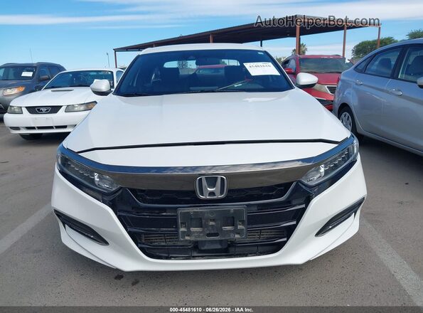 1HGCV1F37JA157169 2018 HONDA ACCORD White Սալոնի հետևի տեսք