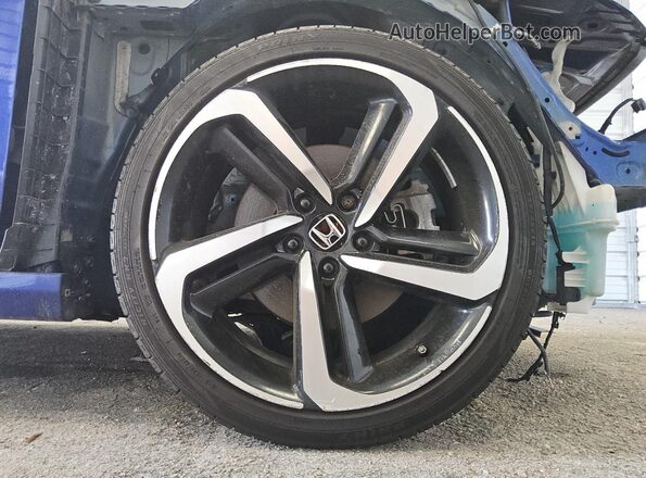 1HGCV1F37JA213188 2018 HONDA ACCORD Blue 