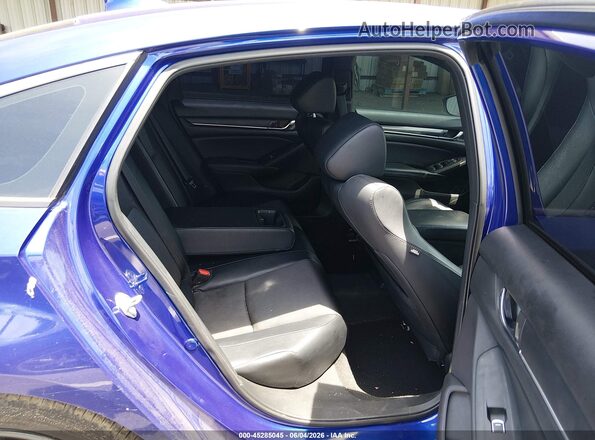 1HGCV1F37JA214261 2018 HONDA ACCORD Blue VIN կոդի պիտակի տեսք