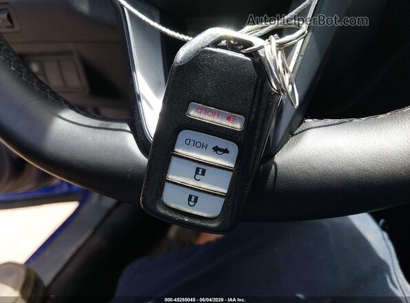 1HGCV1F37JA214261 2018 HONDA ACCORD Blue Առջևի վահանակի տեսք