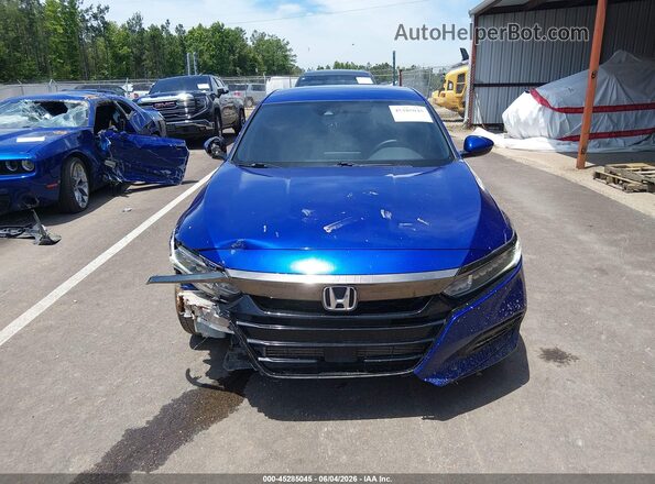 1HGCV1F37JA214261 2018 HONDA ACCORD Blue Սարքավորումների վահանակի տեսք