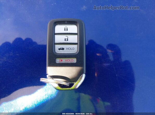 1HGCV1F37JA230122 2018 HONDA ACCORD Blue Dashboard view