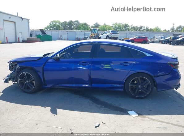 1HGCV1F37JA230122 2018 HONDA ACCORD Blue 
