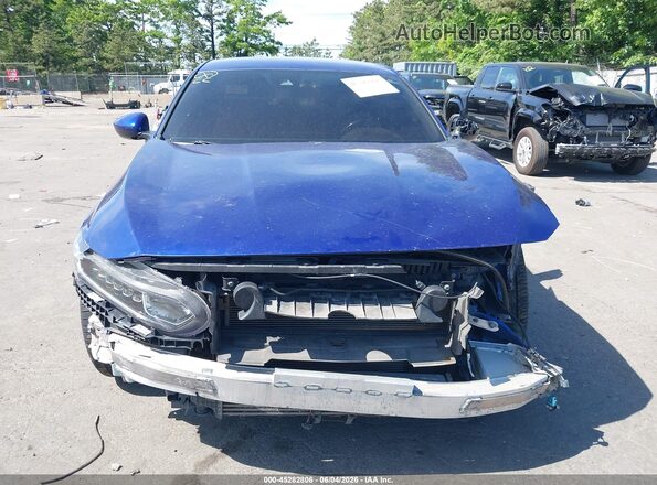 1HGCV1F37JA230122 2018 HONDA ACCORD Blue Rear interior view