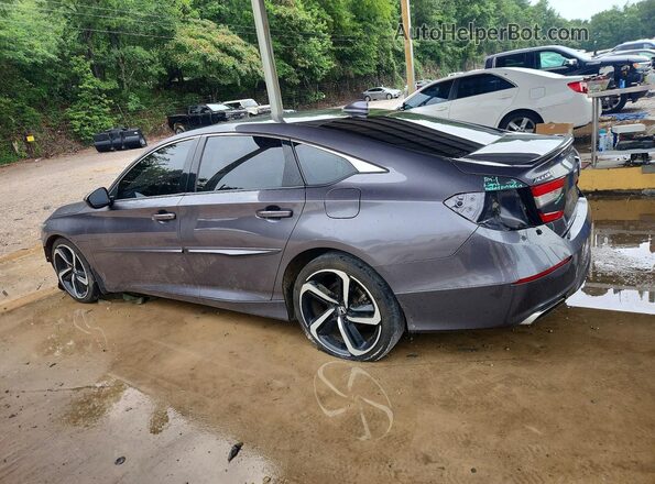 1HGCV1F37JA234882 2018 HONDA ACCORD Gray 