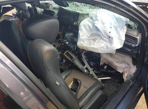 1HGCV1F37JA254257 2018 HONDA ACCORD Gray Առջևի վահանակի տեսք