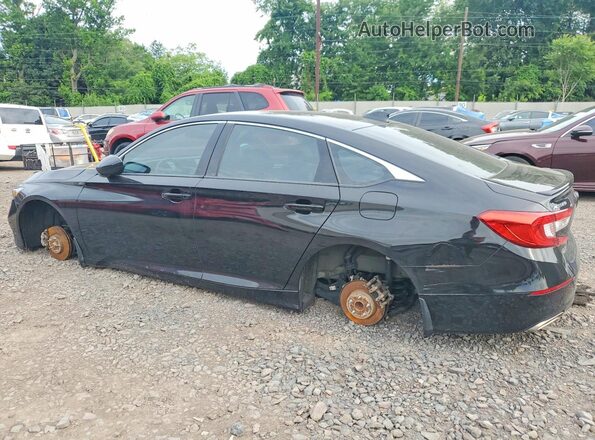 1HGCV1F37JA266490 2018 HONDA ACCORD Black Rear left