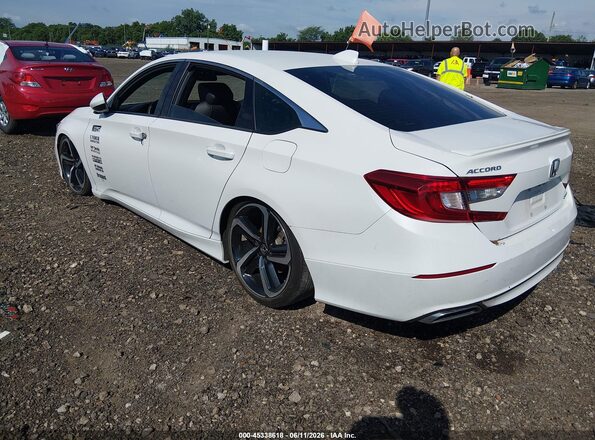 1HGCV1F37KA020122 2019 HONDA ACCORD White Tył lewy