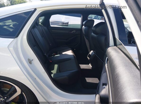 1HGCV1F37KA020122 2019 HONDA ACCORD White Widok naklejki z numerem VIN
