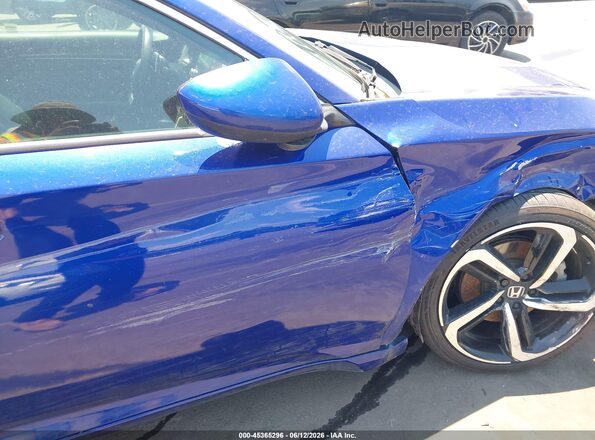 1HGCV1F37KA030147 2019 HONDA ACCORD Blue 