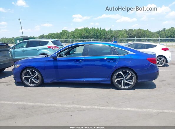 1HGCV1F37KA030147 2019 HONDA ACCORD Blue 360 interior view