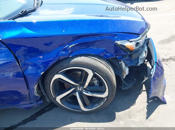 1HGCV1F37KA030147 2019 HONDA ACCORD Blue 