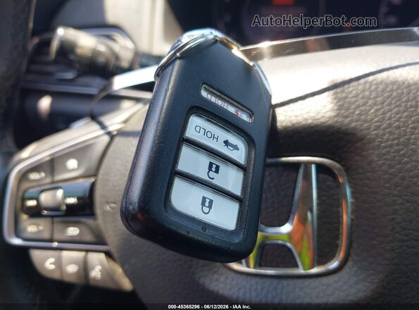 1HGCV1F37KA030147 2019 HONDA ACCORD Blue Dashboard view