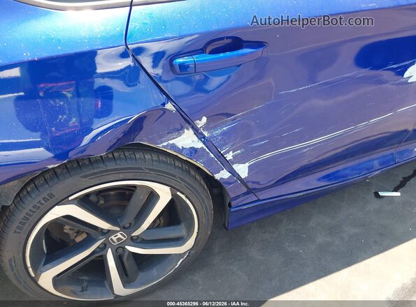 1HGCV1F37KA030147 2019 HONDA ACCORD Blue 