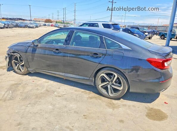 1HGCV1F37KA042394 2019 HONDA ACCORD Black Rear left