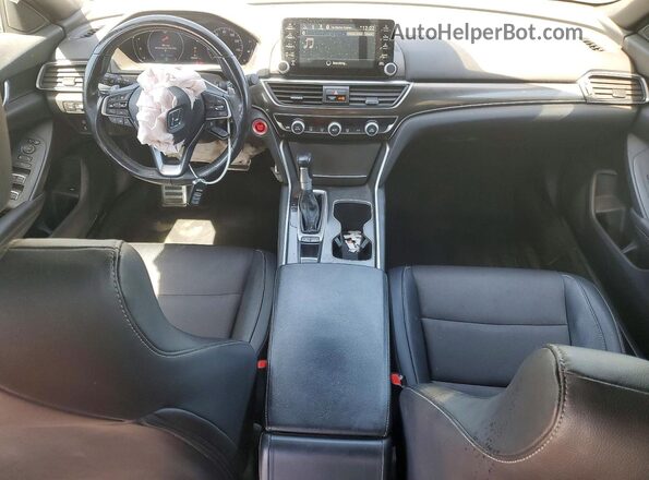 1HGCV1F37KA042394 2019 HONDA ACCORD Black Dashboard view