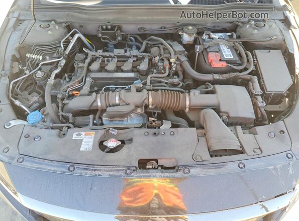 1HGCV1F37KA042394 2019 HONDA ACCORD Black Rear interior view