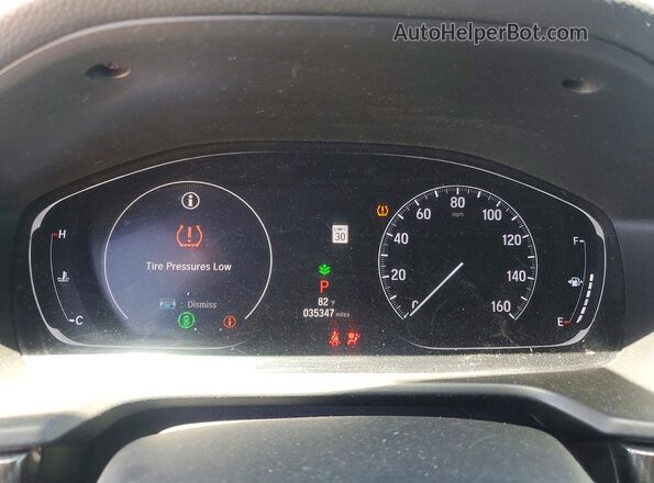 1HGCV1F37KA042394 2019 HONDA ACCORD Black Instrument cluster view