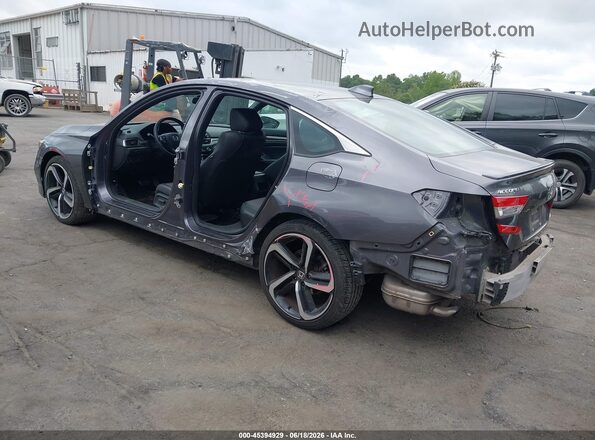 1HGCV1F37KA064847 2019 HONDA ACCORD Серебряный Задняя левая четверть