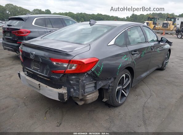 1HGCV1F37KA064847 2019 HONDA ACCORD Серебряный Задняя правая четверть