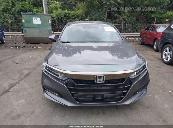 1HGCV1F37KA064847 2019 HONDA ACCORD Серебряный Вид задней части салона