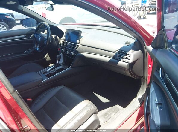 1HGCV1F37KA075279 2019 HONDA ACCORD Red Սալոնի դիմացի տեսք